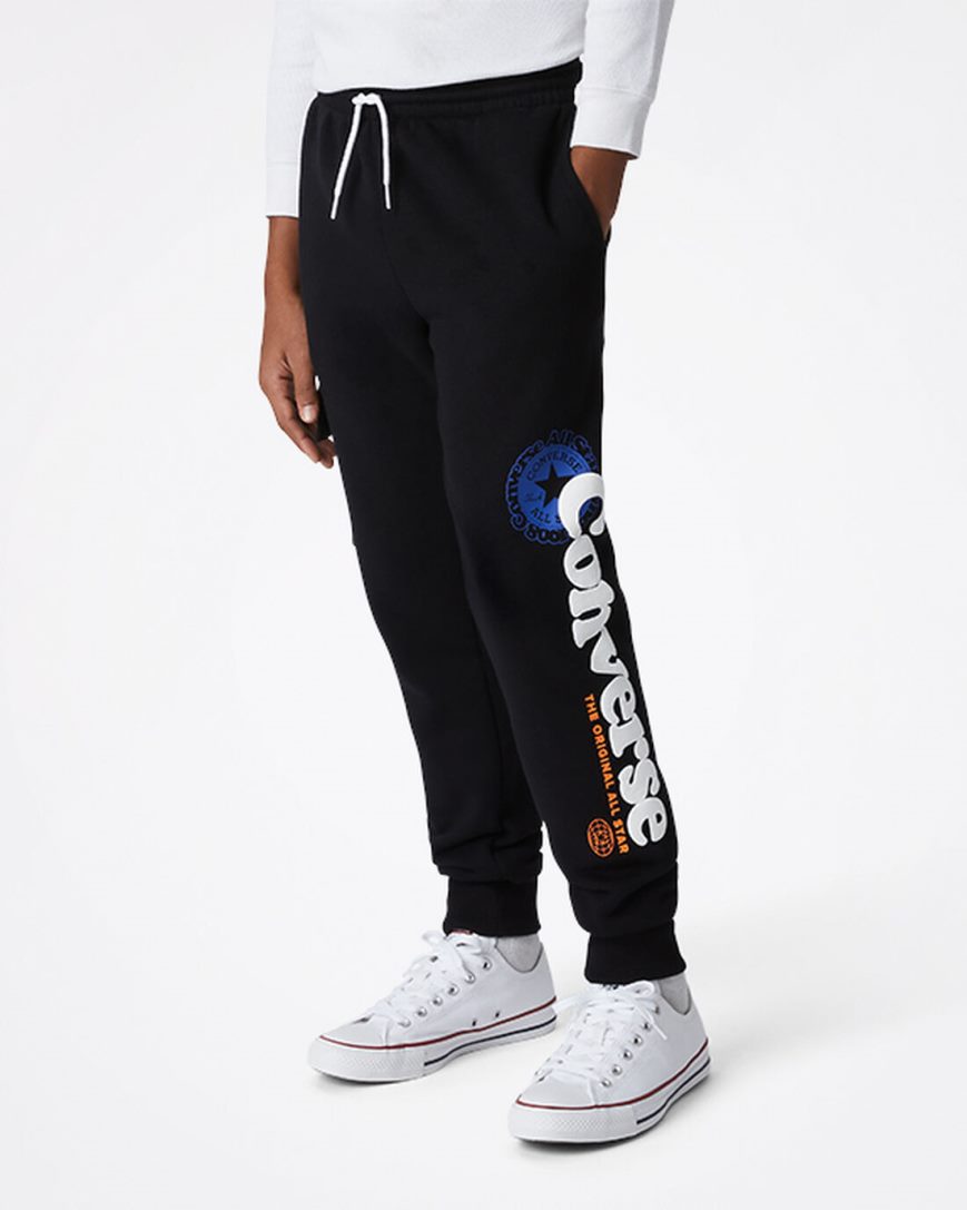 Boys\' Converse Into The Wild Fleece Cargo Pants Black | AU 68135Z